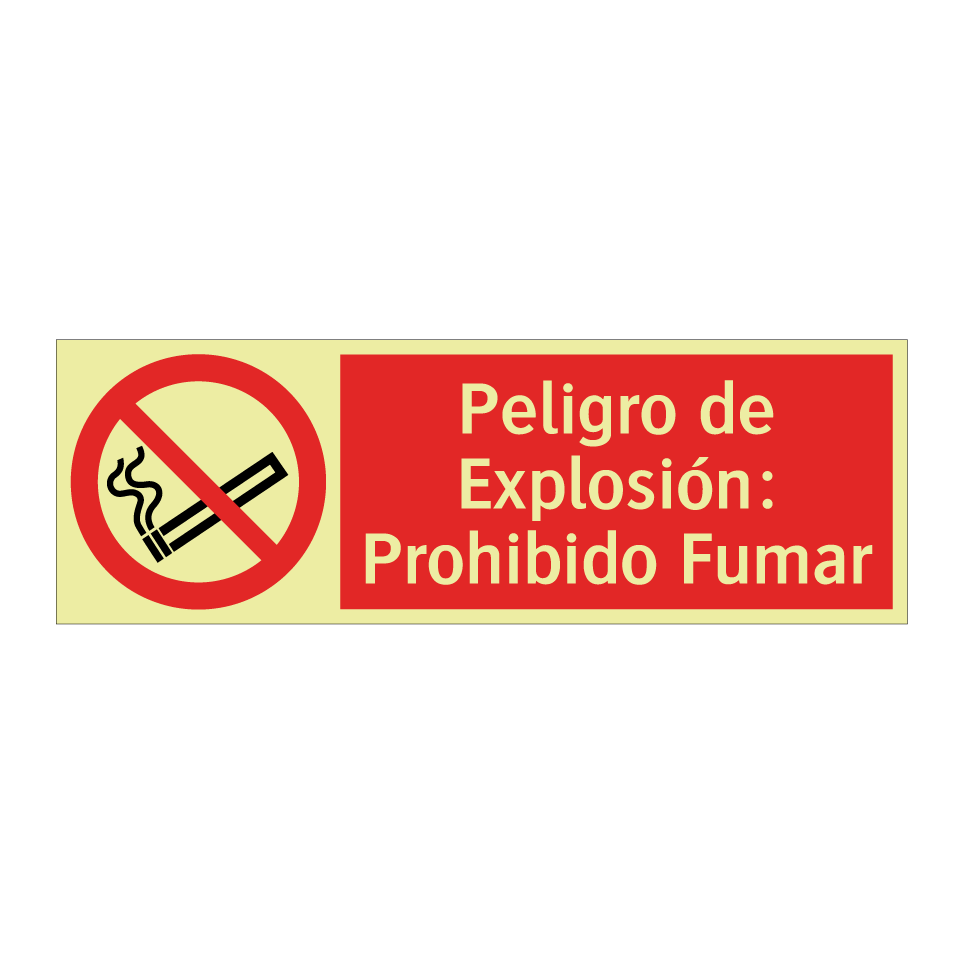 Peligro de Explosión: Prohibido Fumar