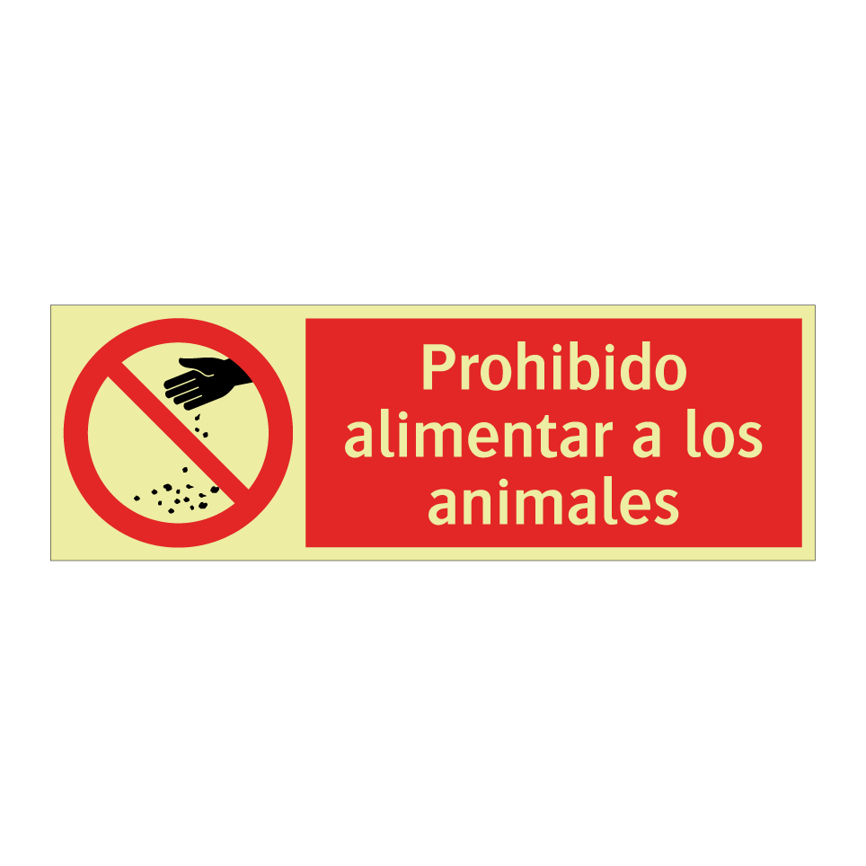 Prohibido alimentar a los animales
