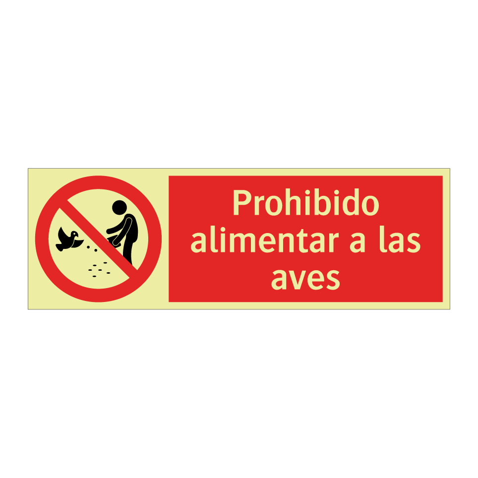 Prohibido alimentar a las aves