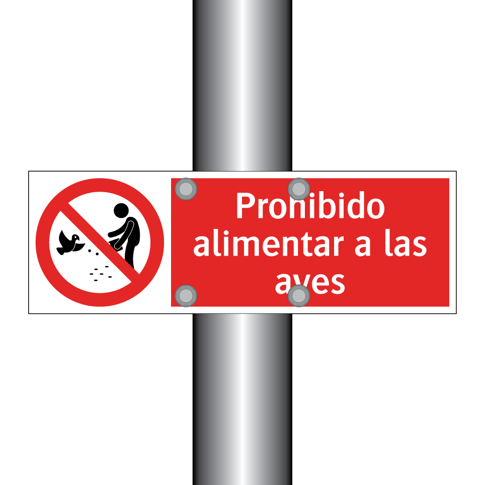 Prohibido alimentar a las aves