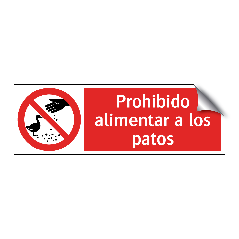 Prohibido alimentar a los patos