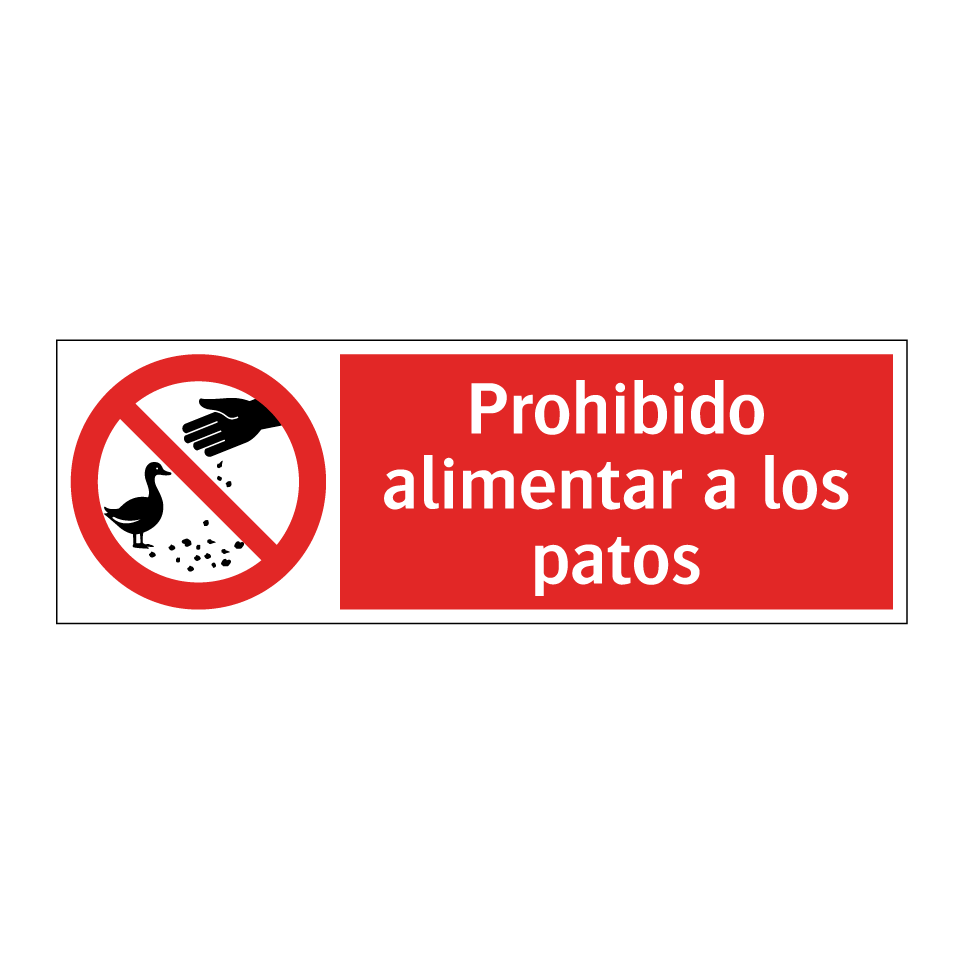 Prohibido alimentar a los patos