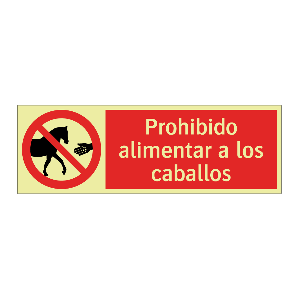 Prohibido alimentar a los caballos