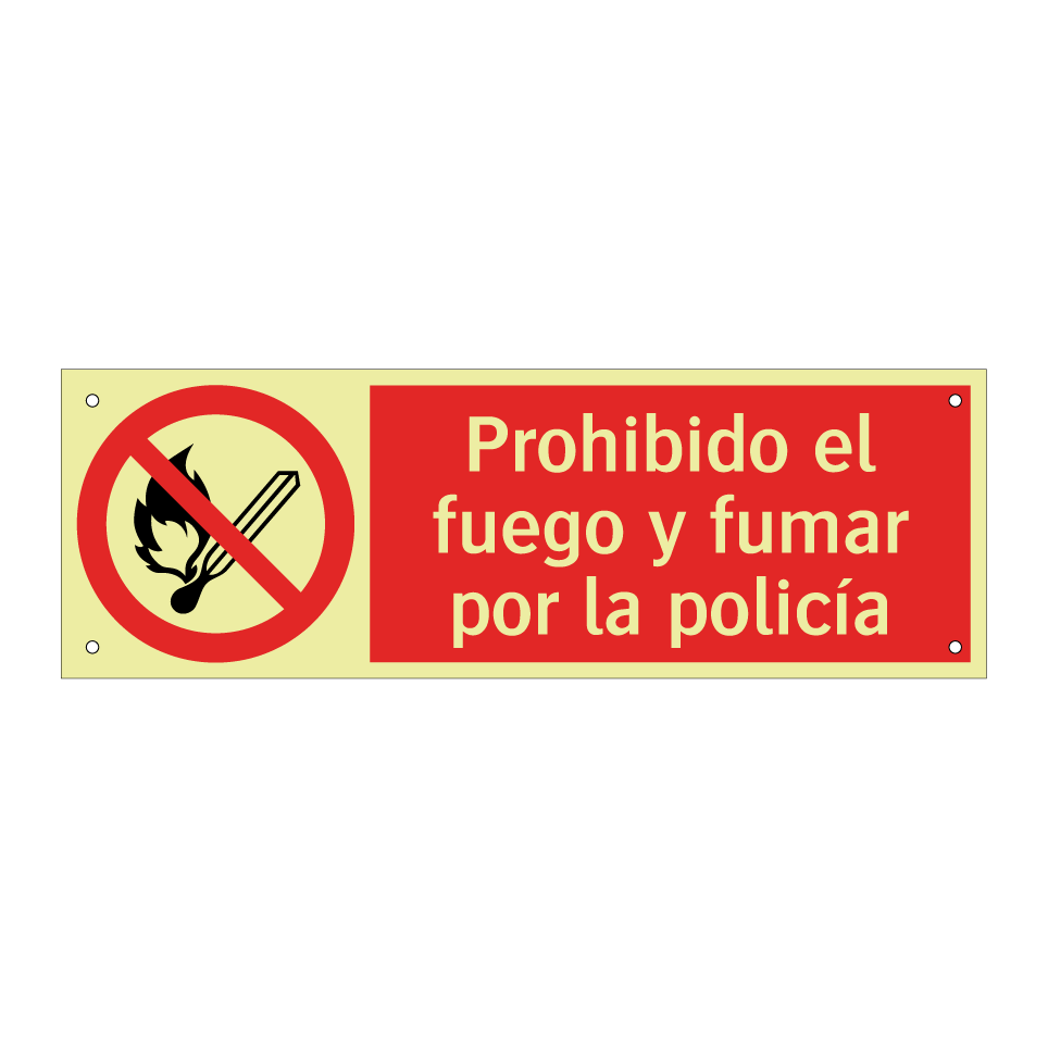 Prohibido el fuego y fumar por la policía