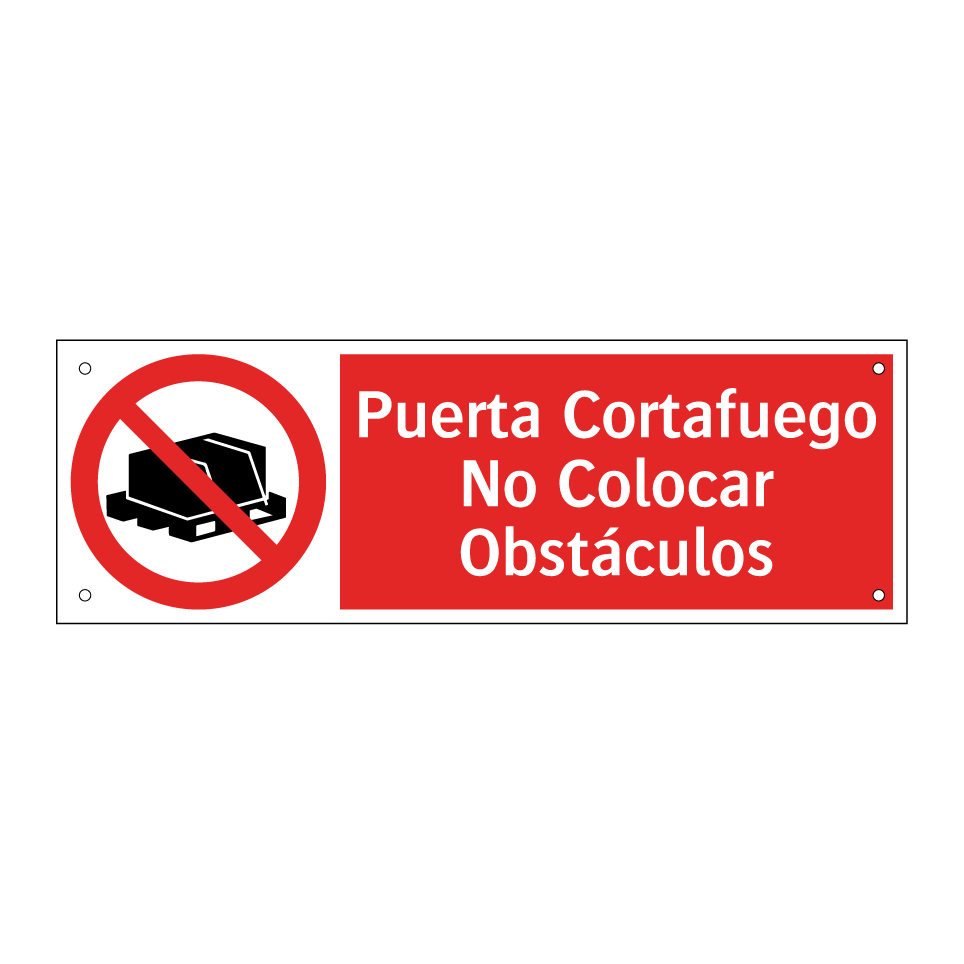 Puerta Cortafuego No Colocar Obstáculos