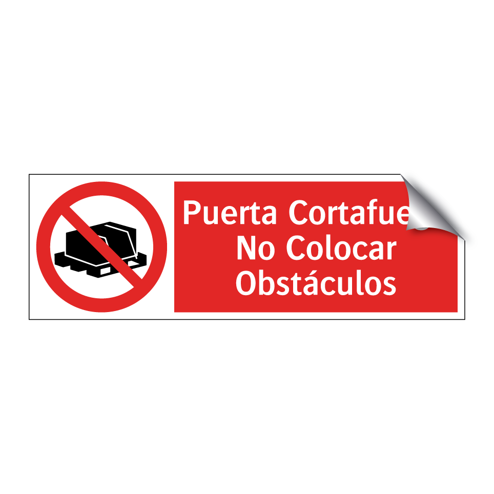 Puerta Cortafuego No Colocar Obstáculos