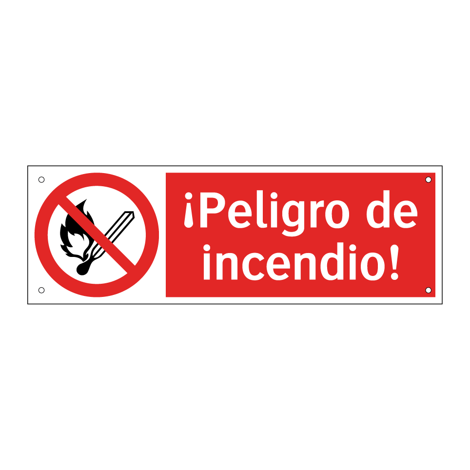 ¡Peligro de incendio!