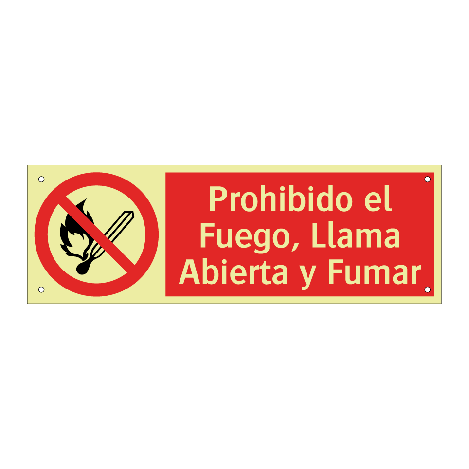 Prohibido el Fuego, Llama Abierta y Fumar