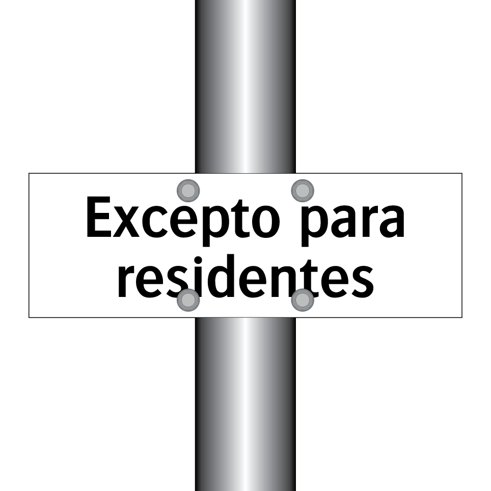 Excepto para residentes