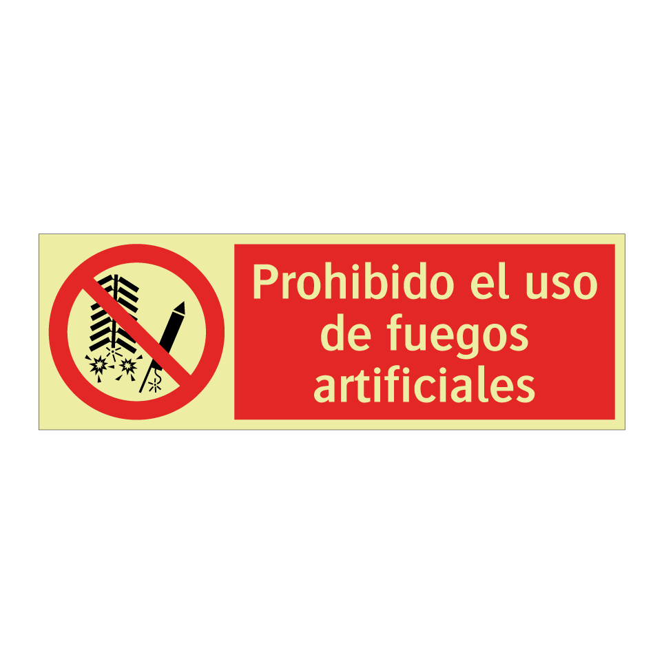 Prohibido el uso de fuegos artificiales