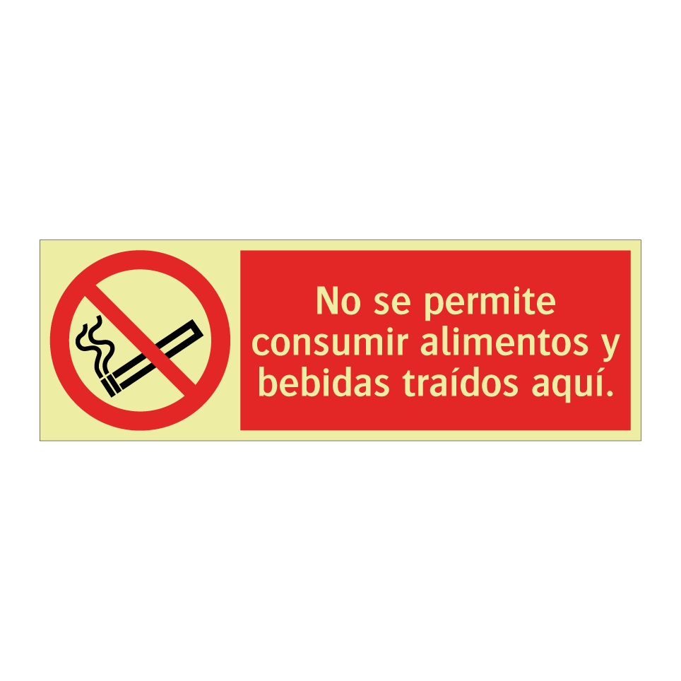 No se permite consumir alimentos y bebidas traídos aquí.