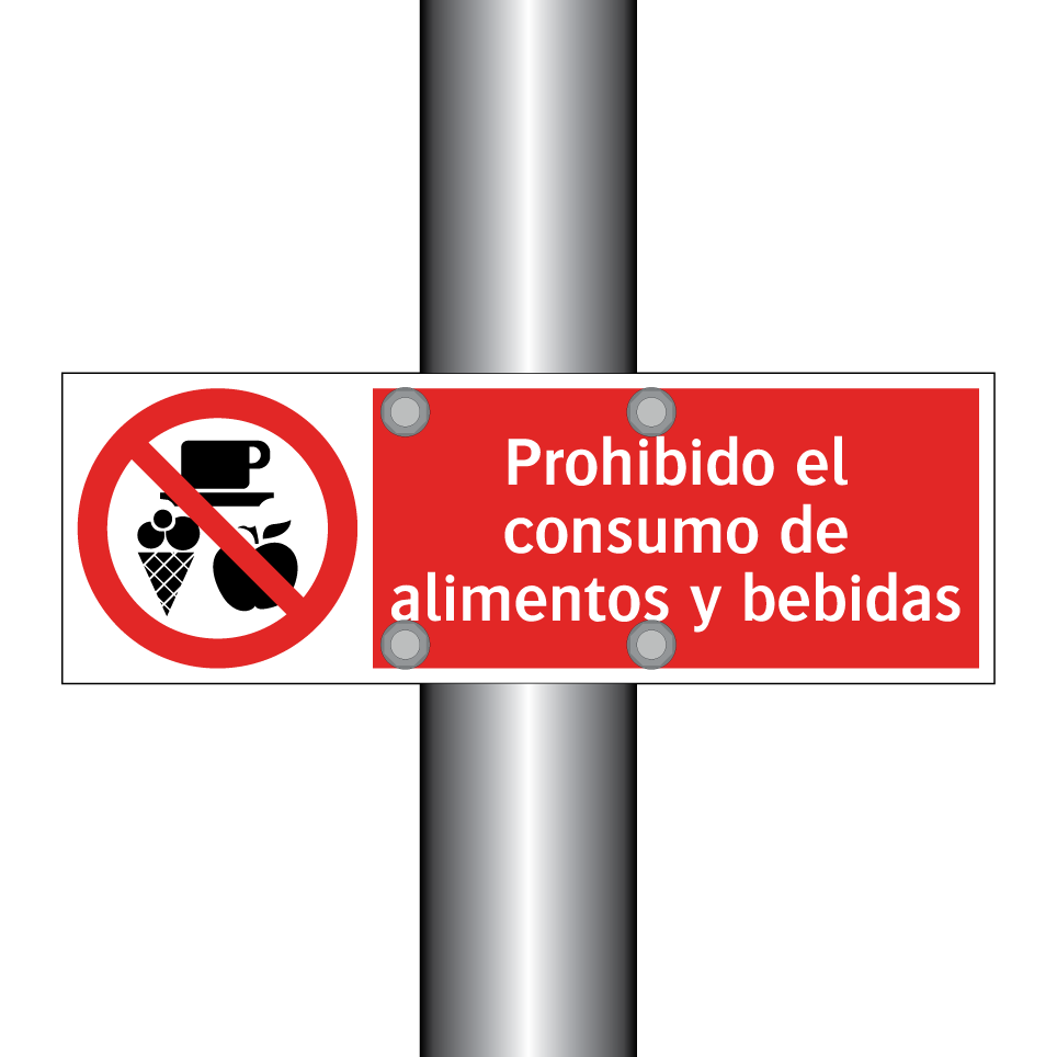 Prohibido el consumo de alimentos y bebidas