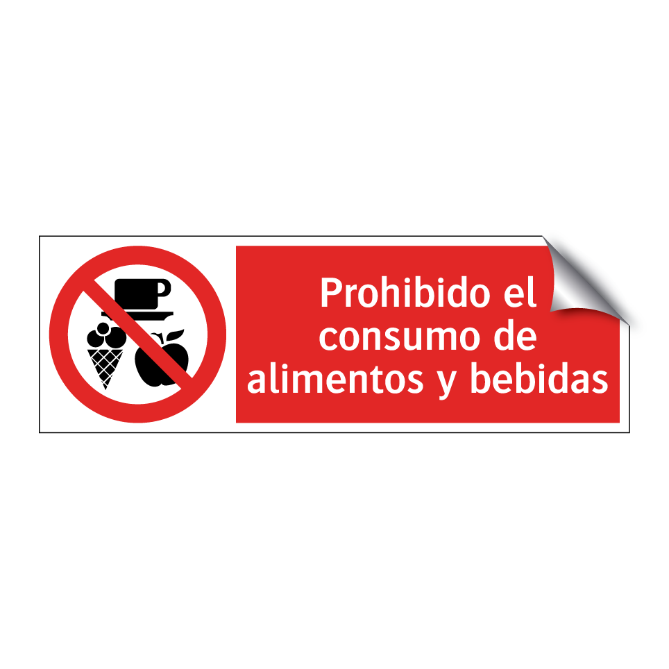 Prohibido el consumo de alimentos y bebidas