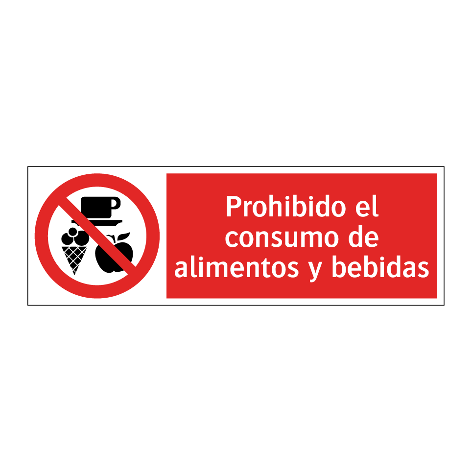 Prohibido el consumo de alimentos y bebidas