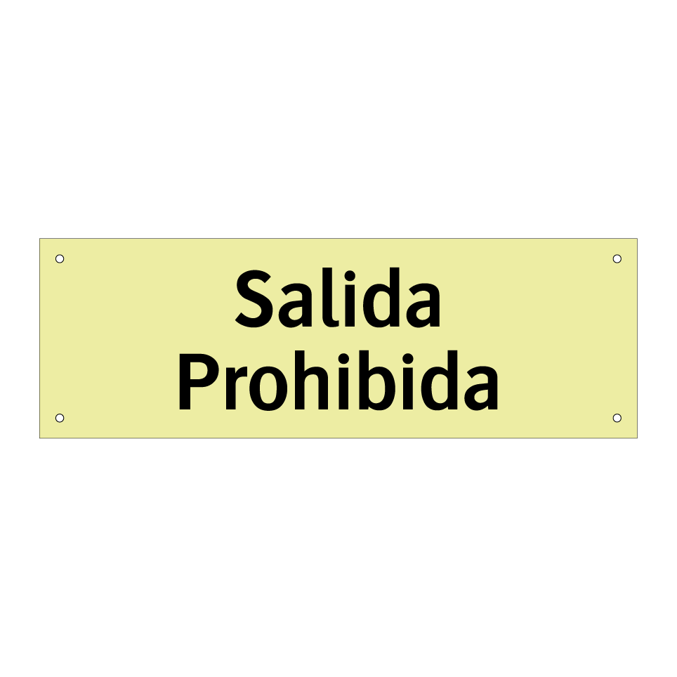 Salida Prohibida