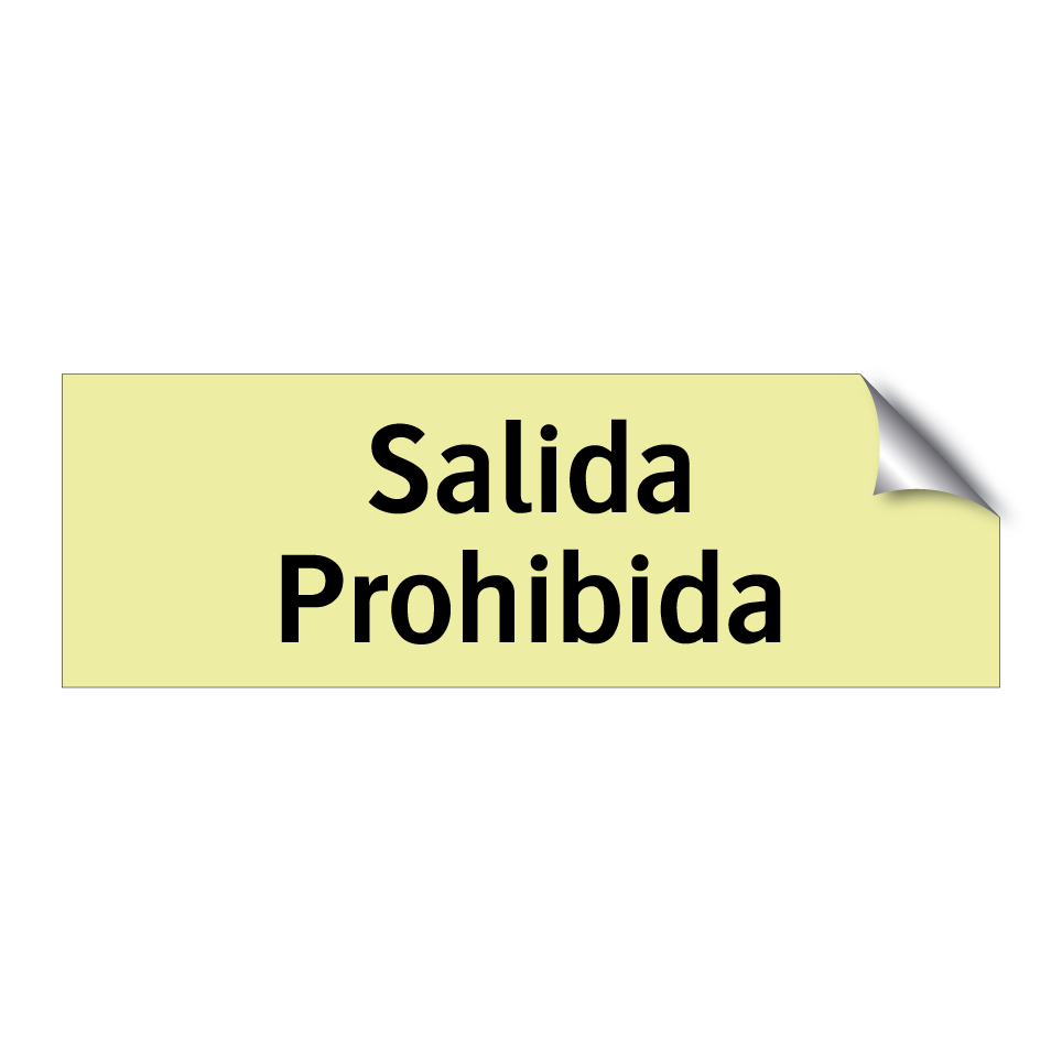 Salida Prohibida