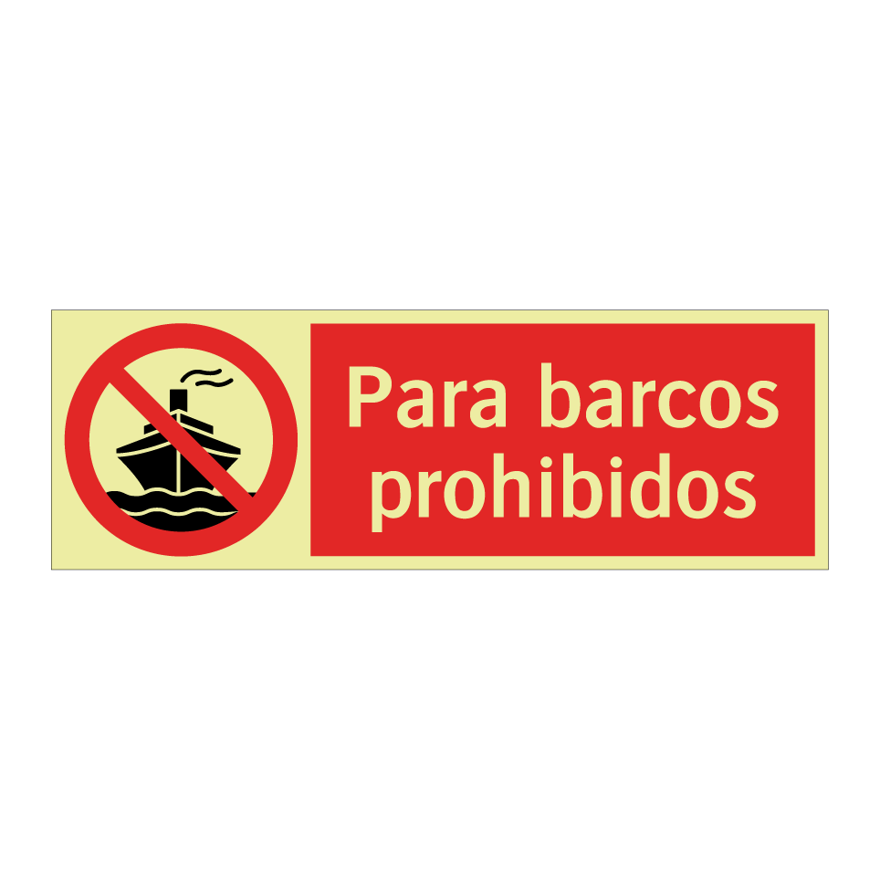 Para barcos prohibidos