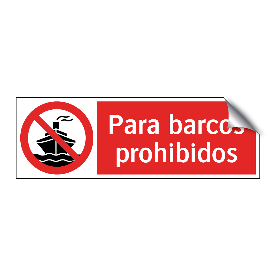 Para barcos prohibidos