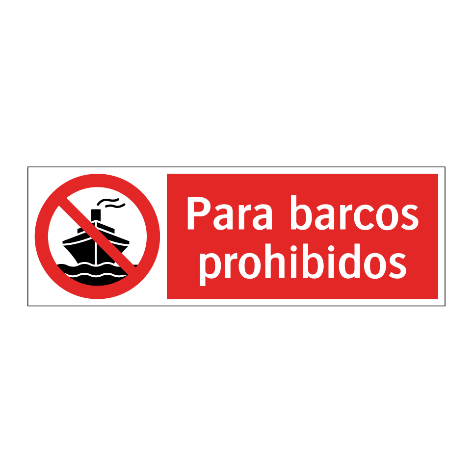 Para barcos prohibidos