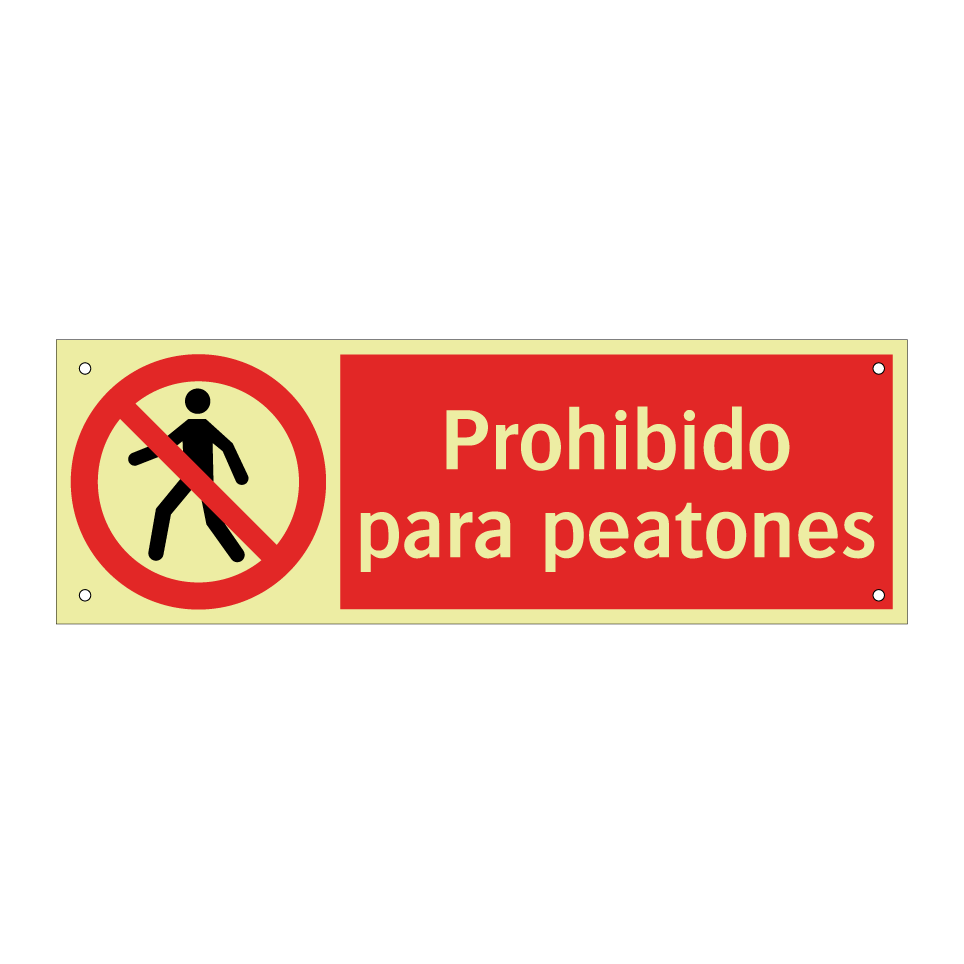 Prohibido para peatones