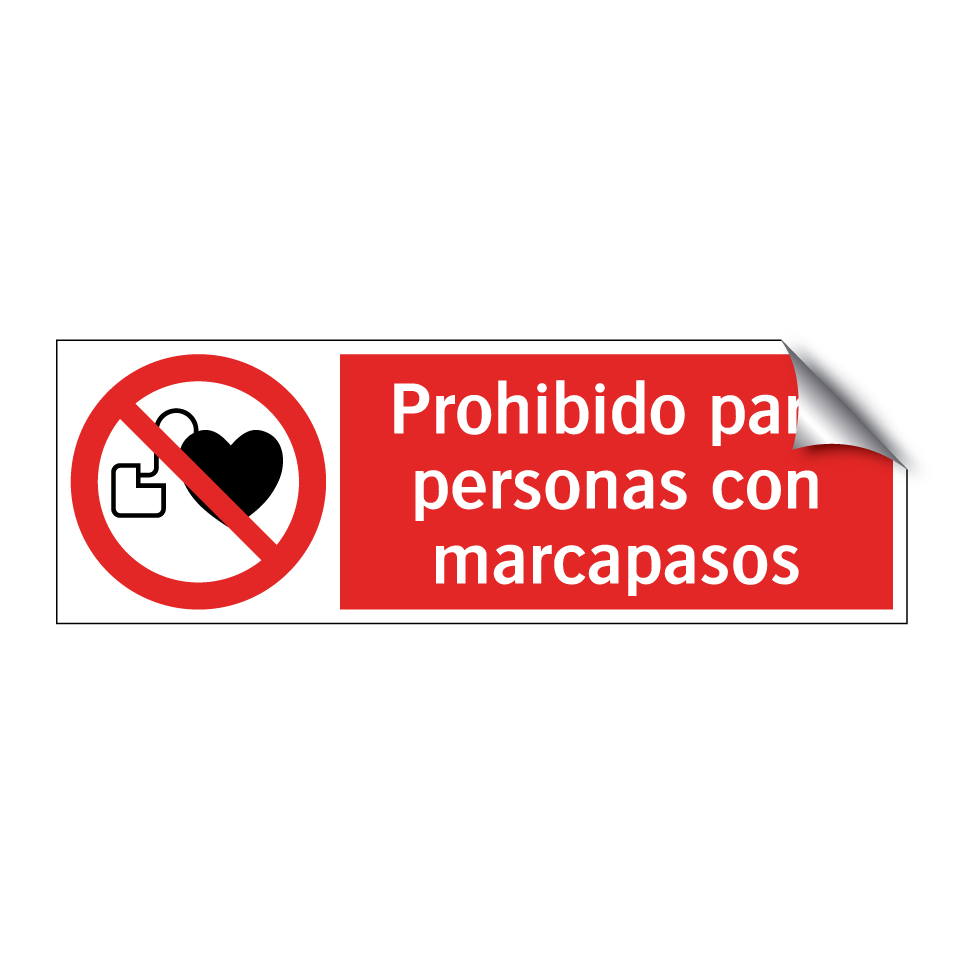 Prohibido para personas con marcapasos