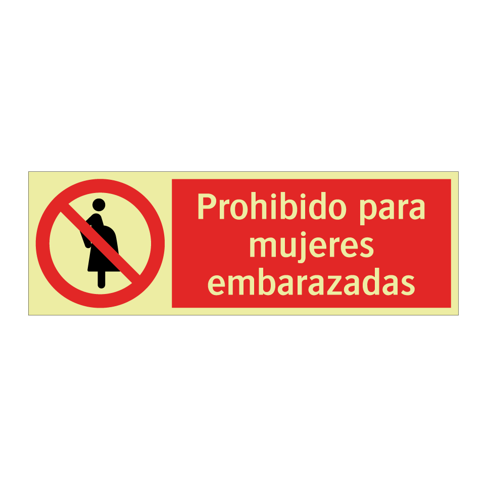Prohibido para mujeres embarazadas