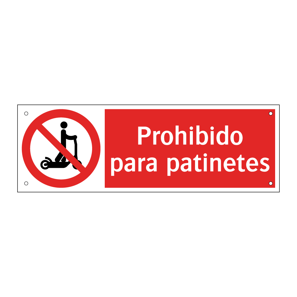 Prohibido para patinetes
