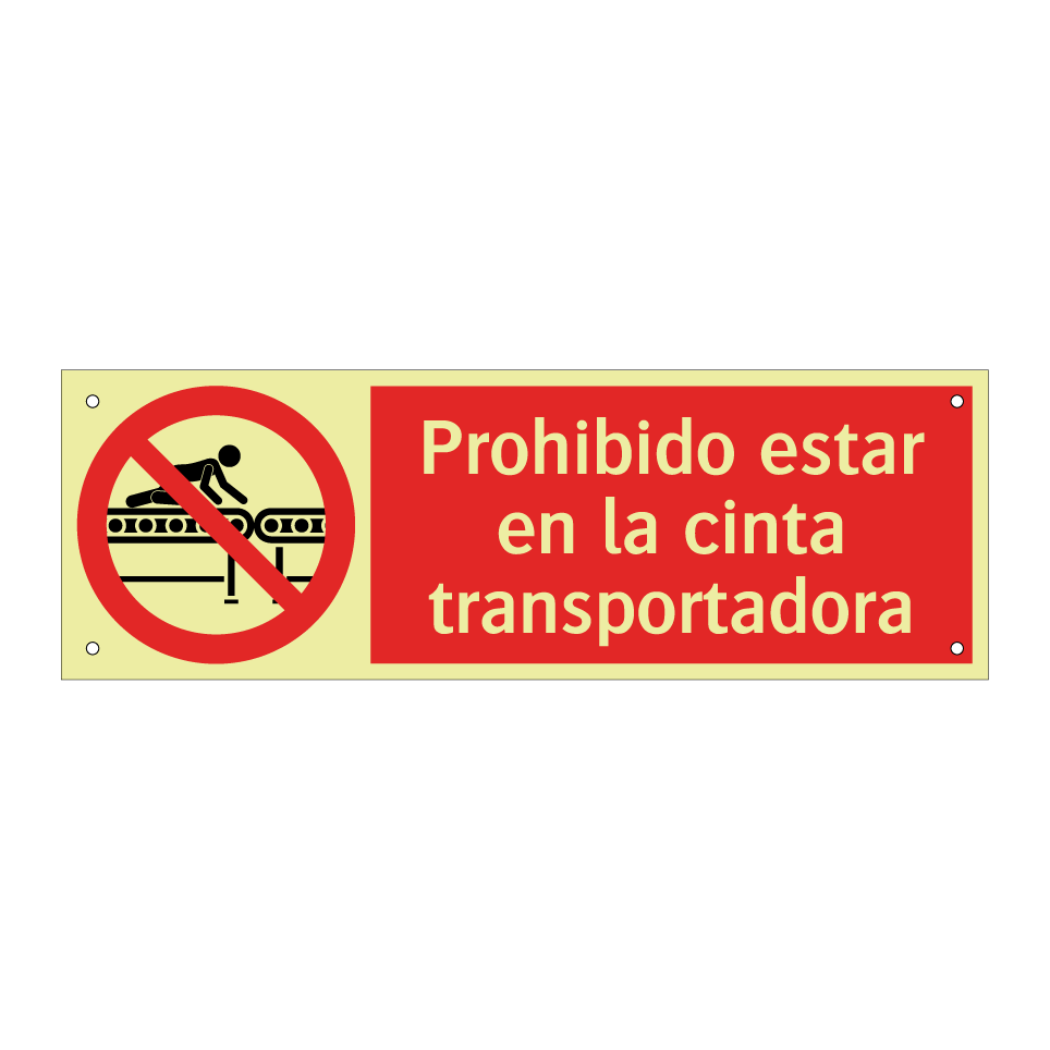 Prohibido estar en la cinta transportadora