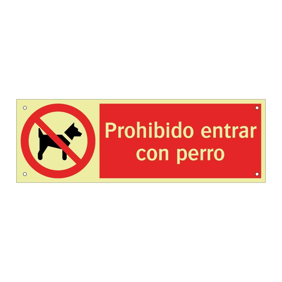 Prohibido entrar con perro