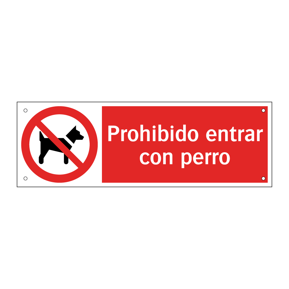 Prohibido entrar con perro