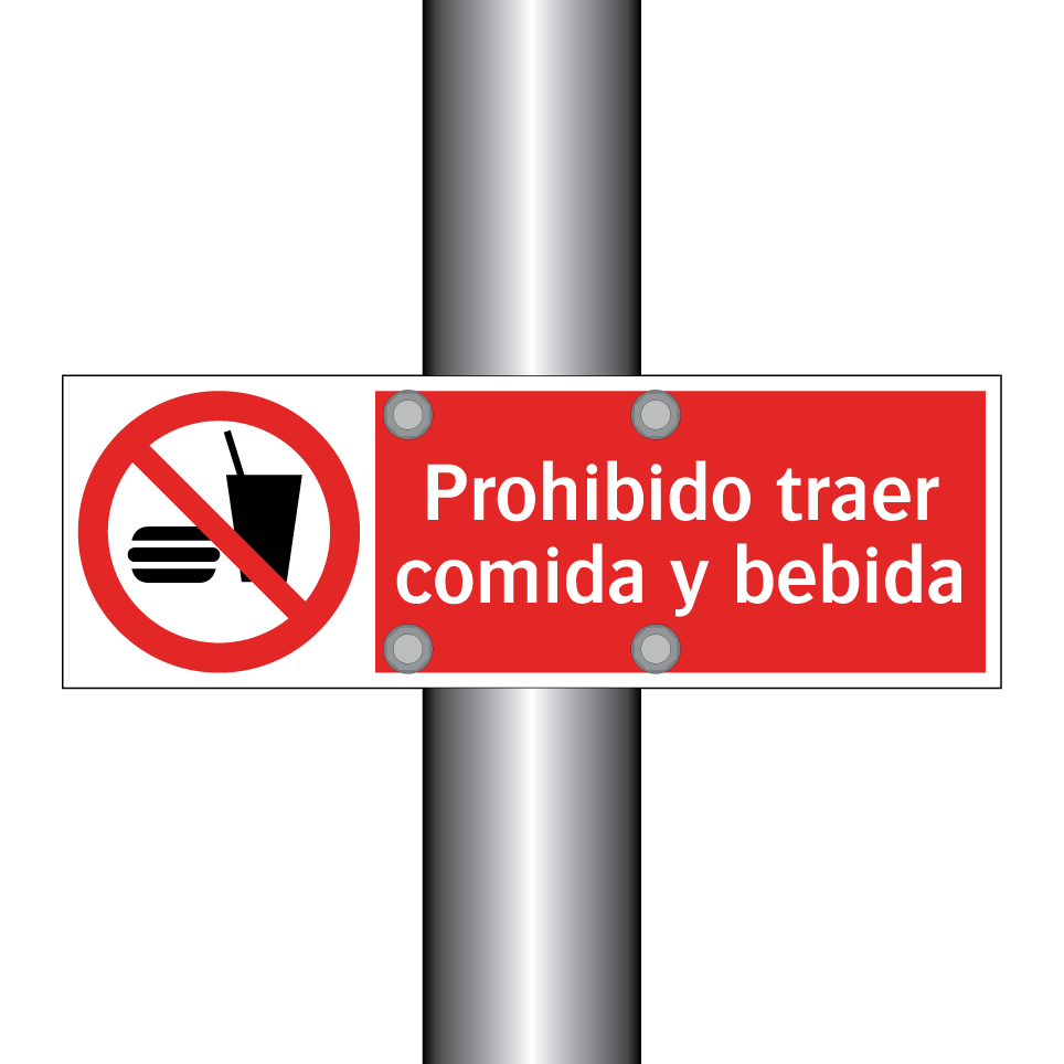 Prohibido traer comida y bebida