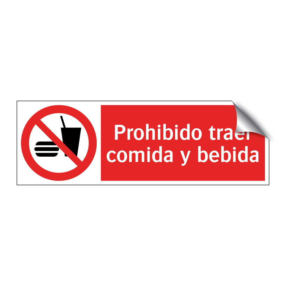 Prohibido traer comida y bebida