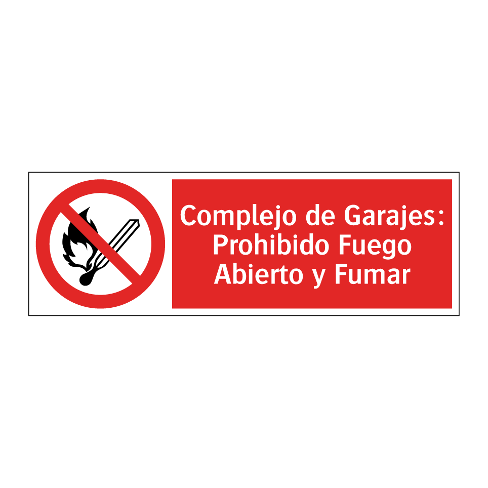 Complejo de Garajes: Prohibido Fuego Abierto y Fumar