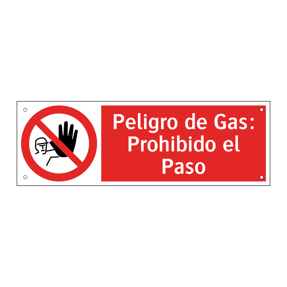Peligro de Gas: Prohibido el Paso