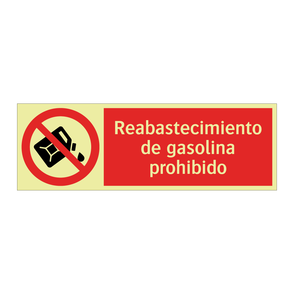 Reabastecimiento de gasolina prohibido