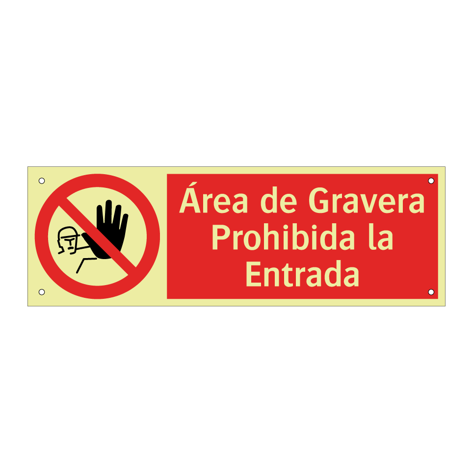 Área de Gravera Prohibida la Entrada