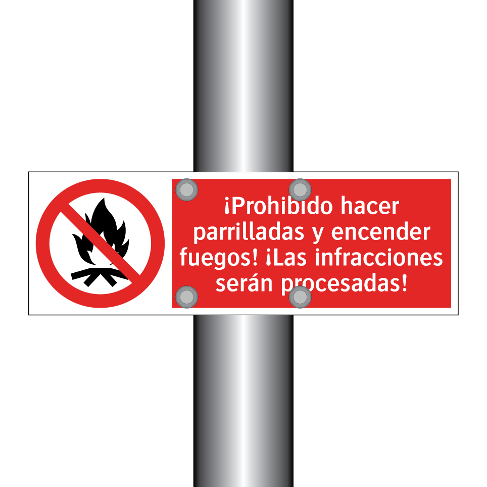 ¡Prohibido hacer parrilladas y encender fuegos! ¡Las infracciones serán procesadas!