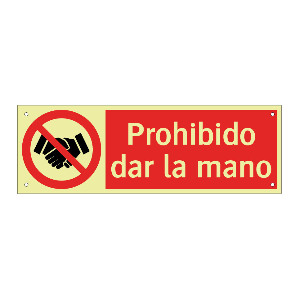 Prohibido dar la mano