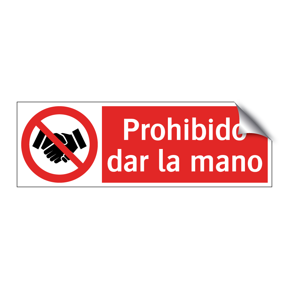 Prohibido dar la mano
