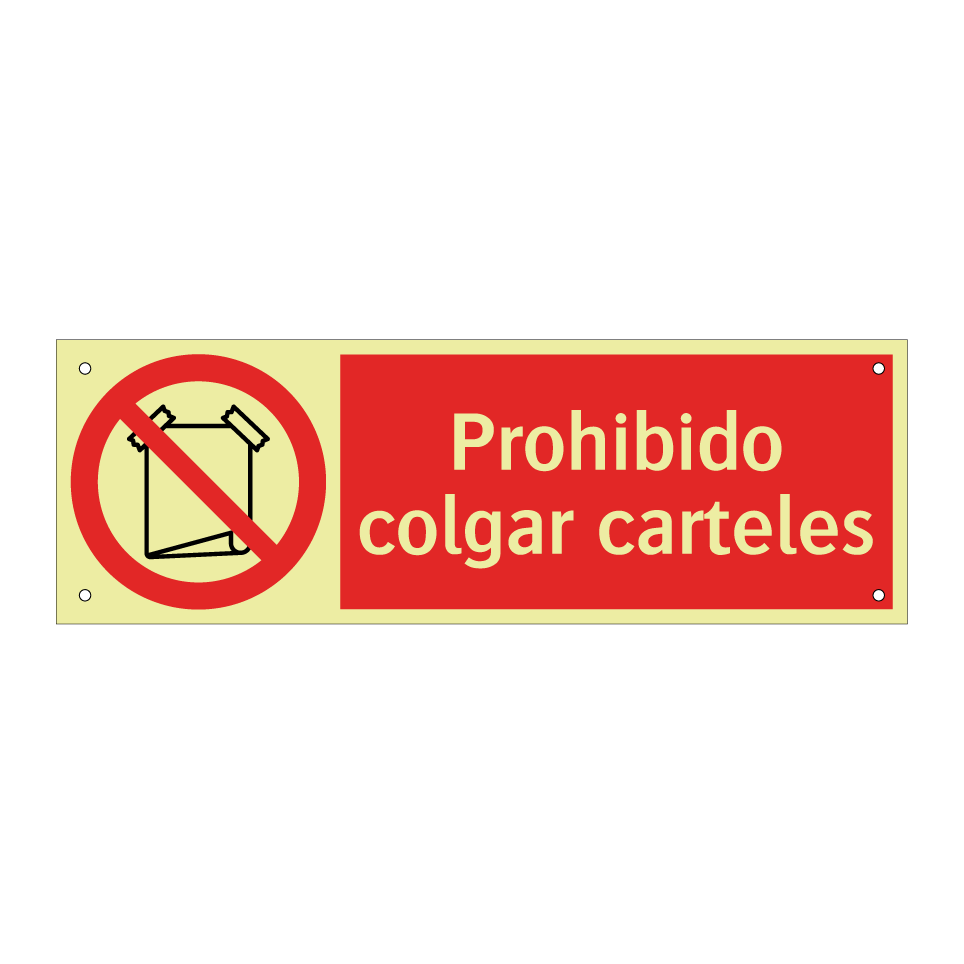 Prohibido colgar carteles
