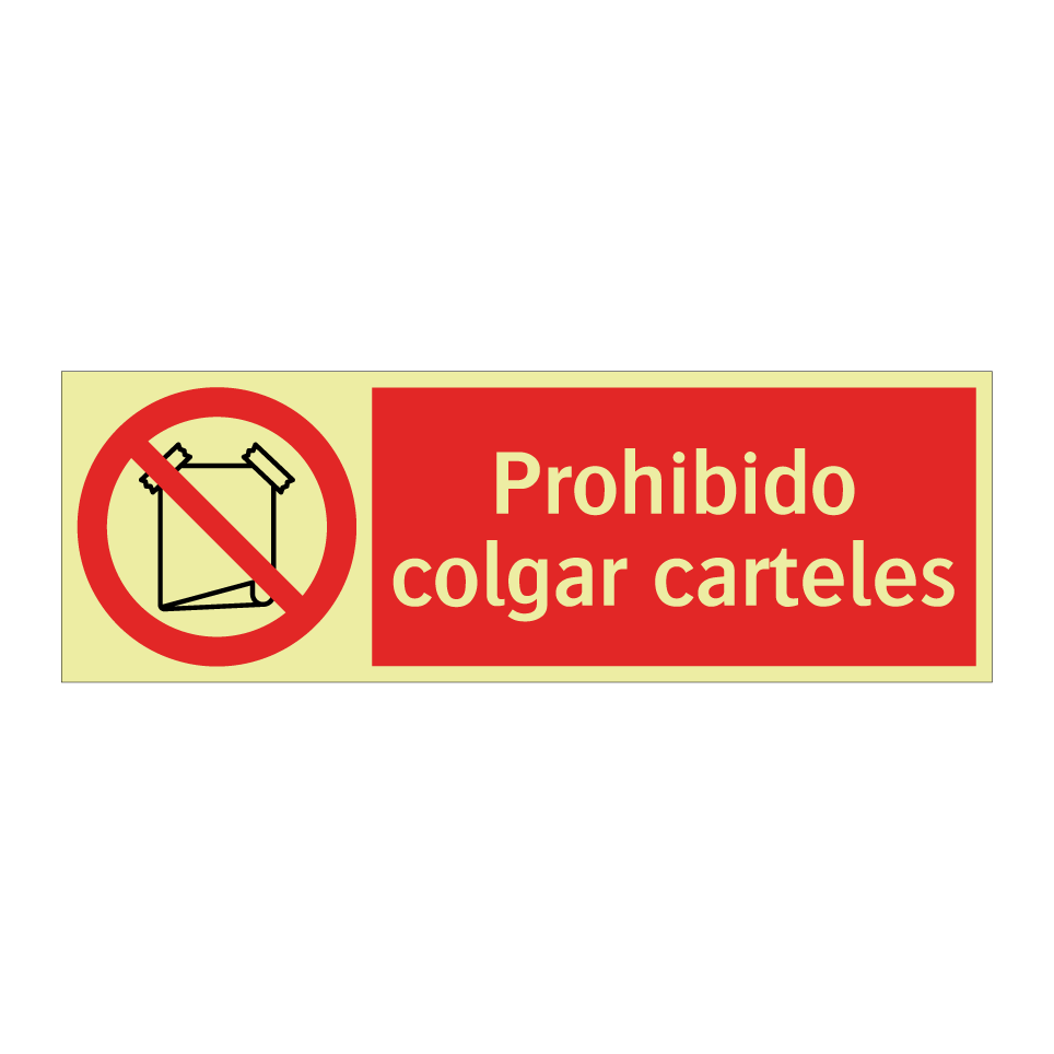 Prohibido colgar carteles