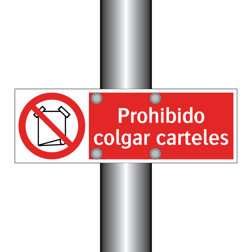 Prohibido colgar carteles