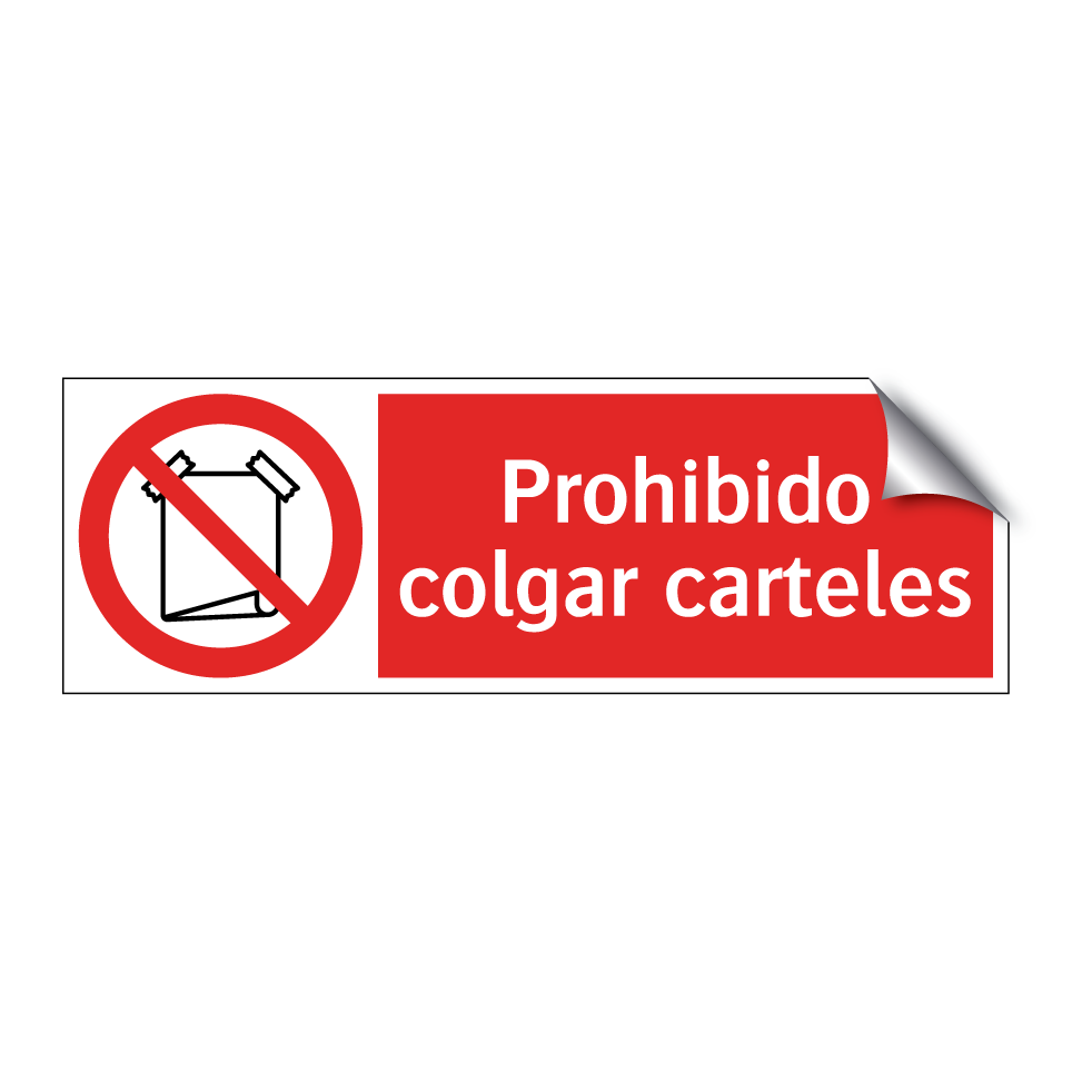 Prohibido colgar carteles