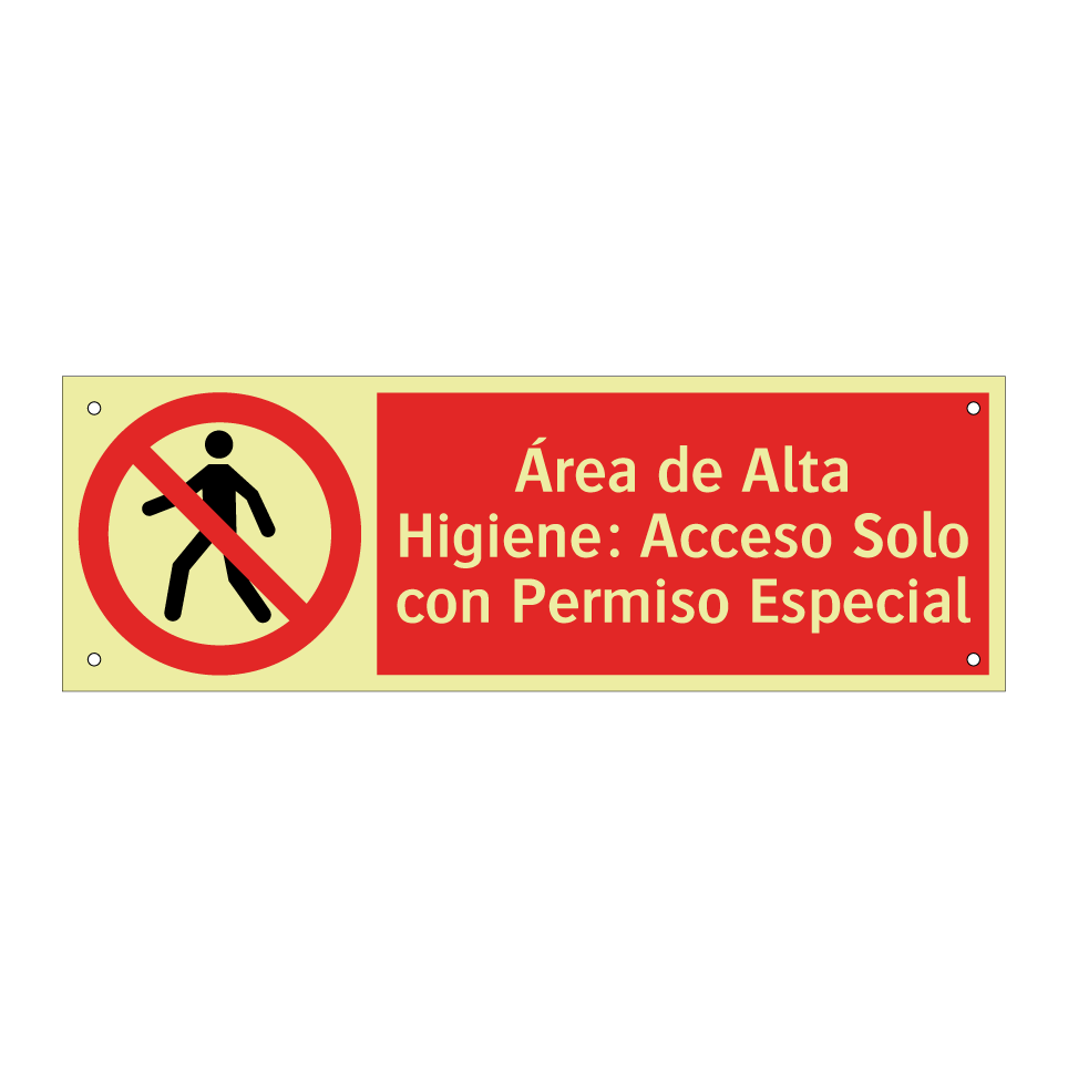 Área de Alta Higiene: Acceso Solo con Permiso Especial