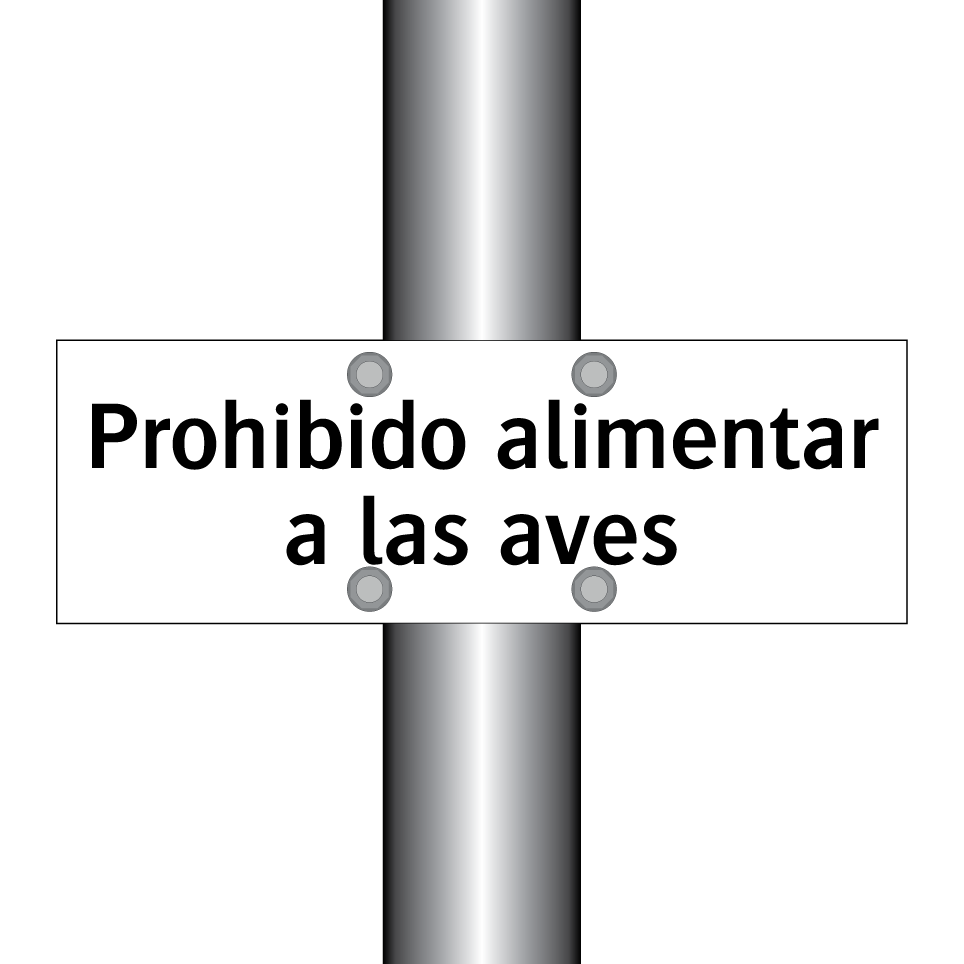 Prohibido alimentar a las aves