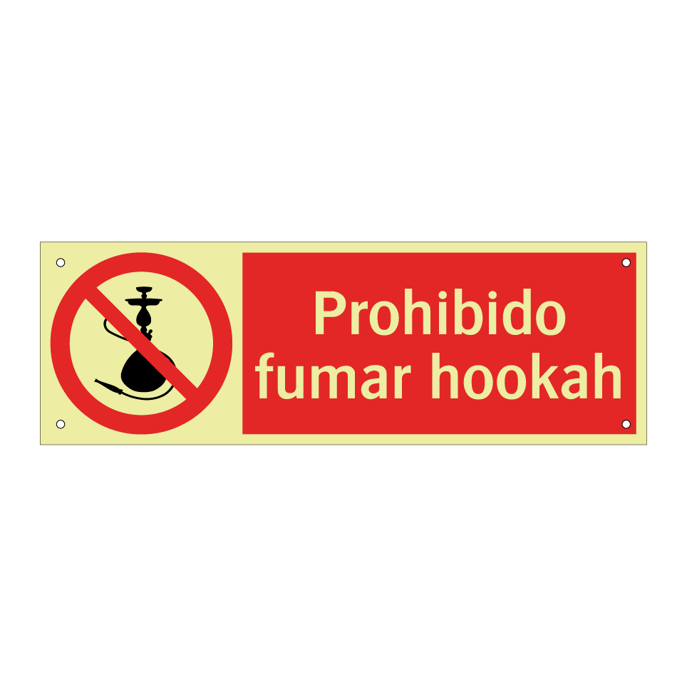 Prohibido fumar hookah