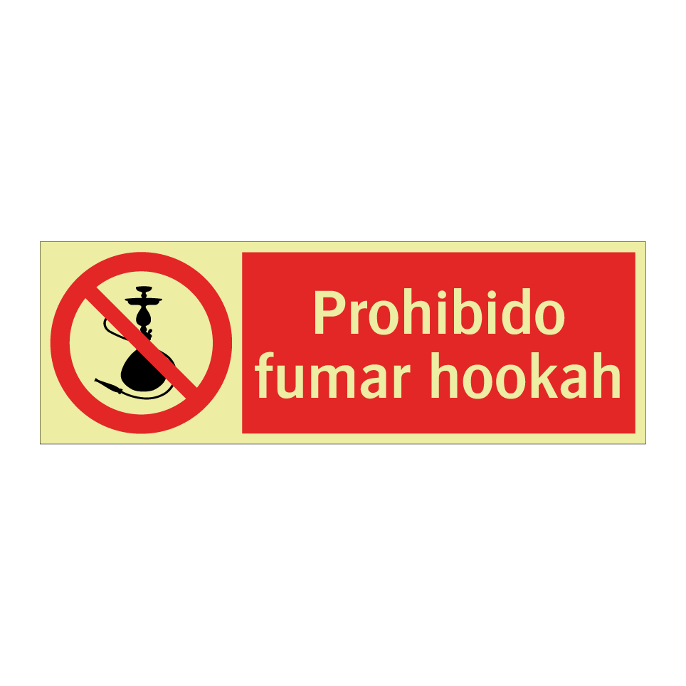 Prohibido fumar hookah