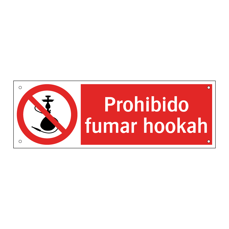 Prohibido fumar hookah