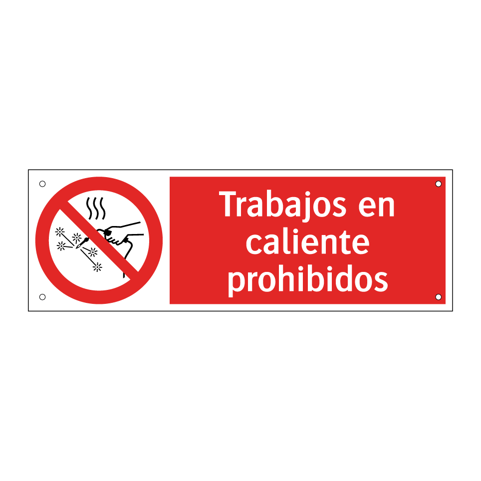 Trabajos en caliente prohibidos
