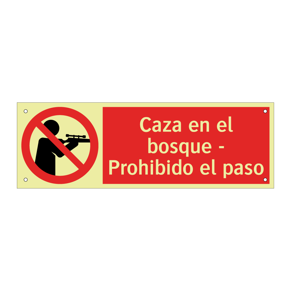 Caza en el bosque - Prohibido el paso